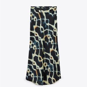 Tie dye Print Midi Skirt